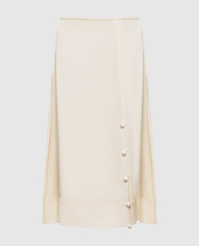 Jil Sander Beige midi skirt J01MA0168J76018