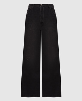 AMIRI Black jeans with logo patch AMBMJE1145