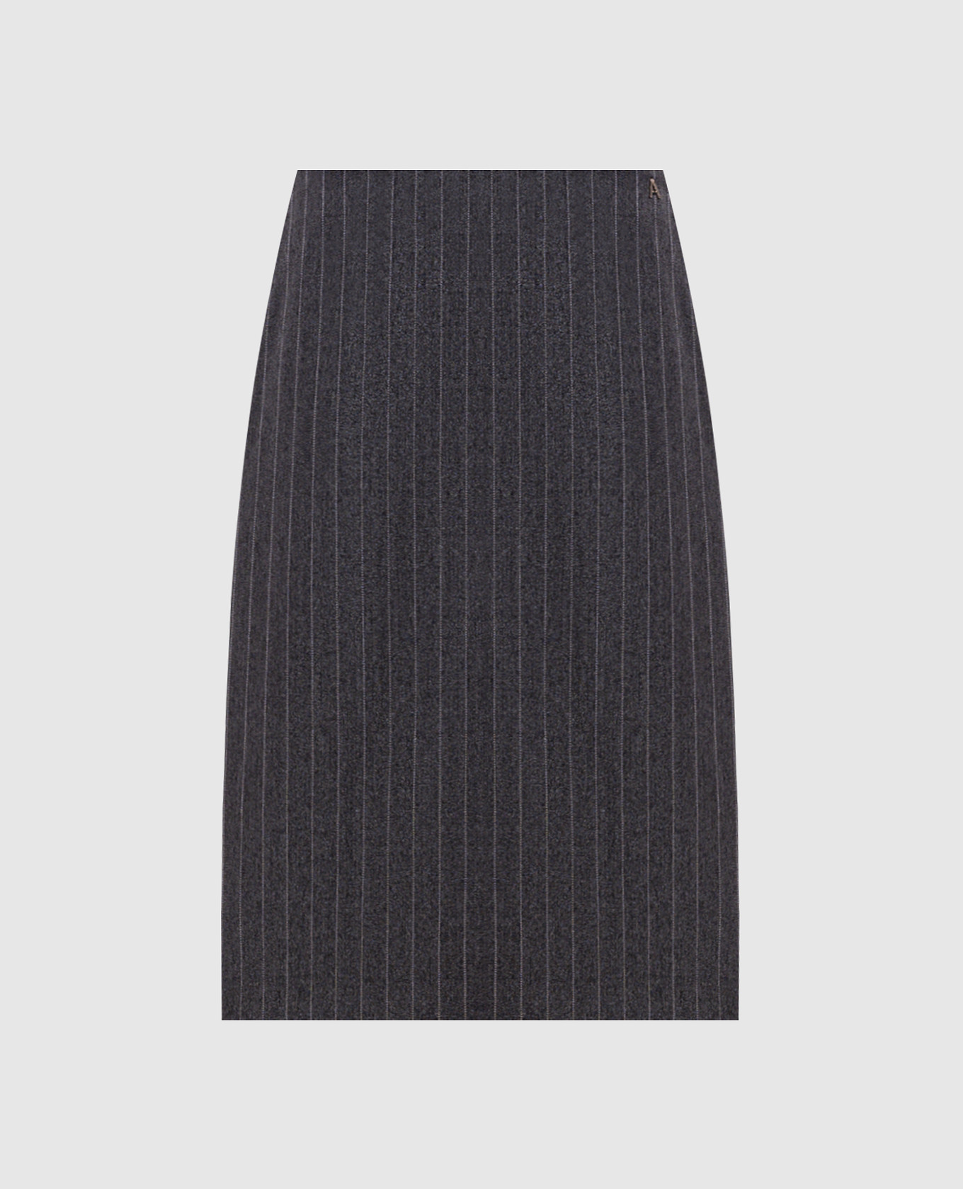 Gray striped skirt