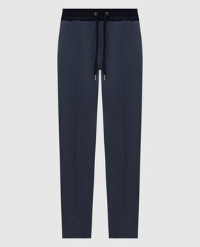 Bilancioni Blue sweatpants with silk BE26PJ2CNTE7