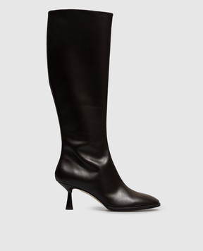 Aeyde Catherine brown leather boots KB0588002003226