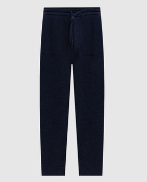 Brunello Cucinelli Blue cashmere joggers M22704849G