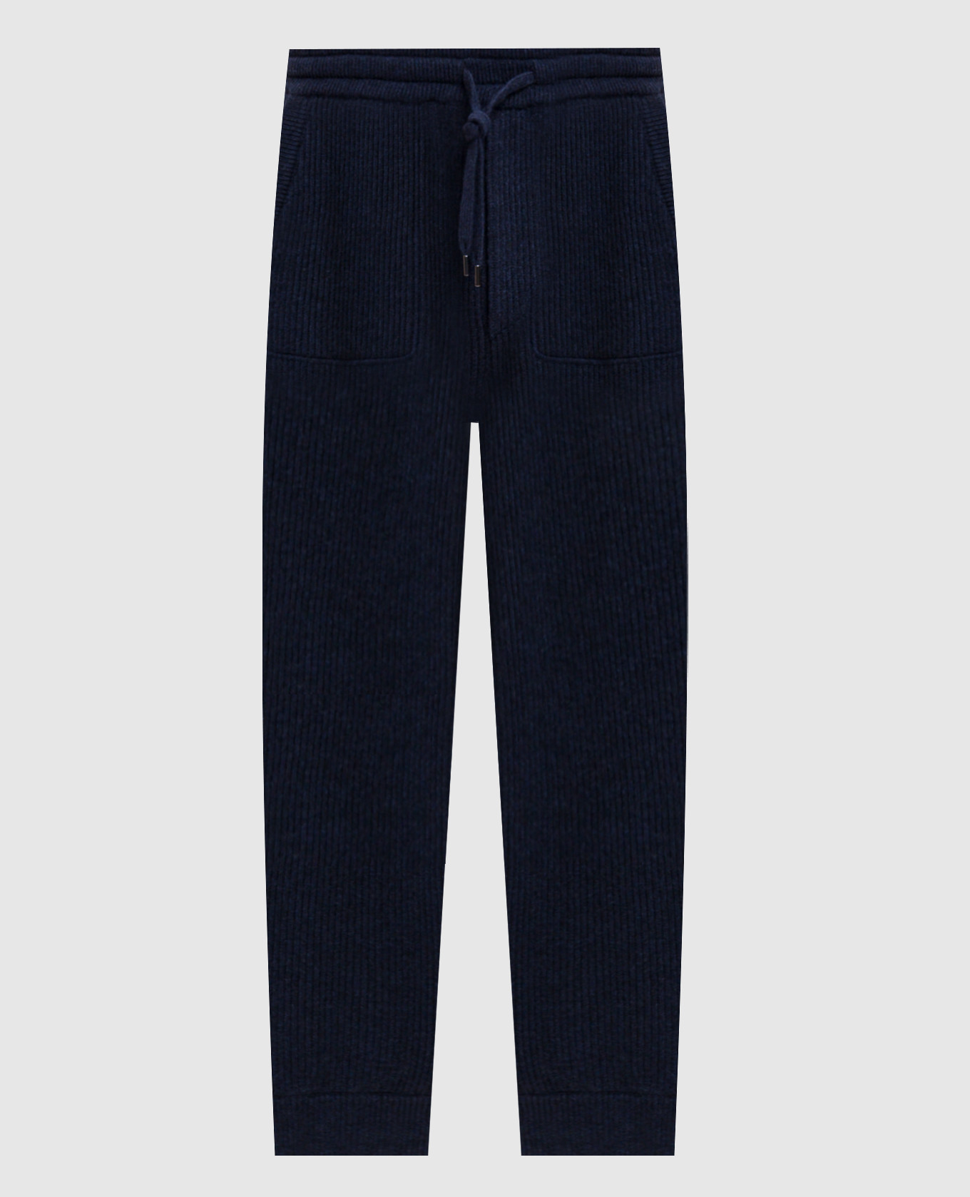 Blue cashmere joggers