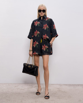 Valentino Black linen shirt 8B3AA0F5A5M