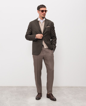 Peserico Brown wool jacket R5100902584