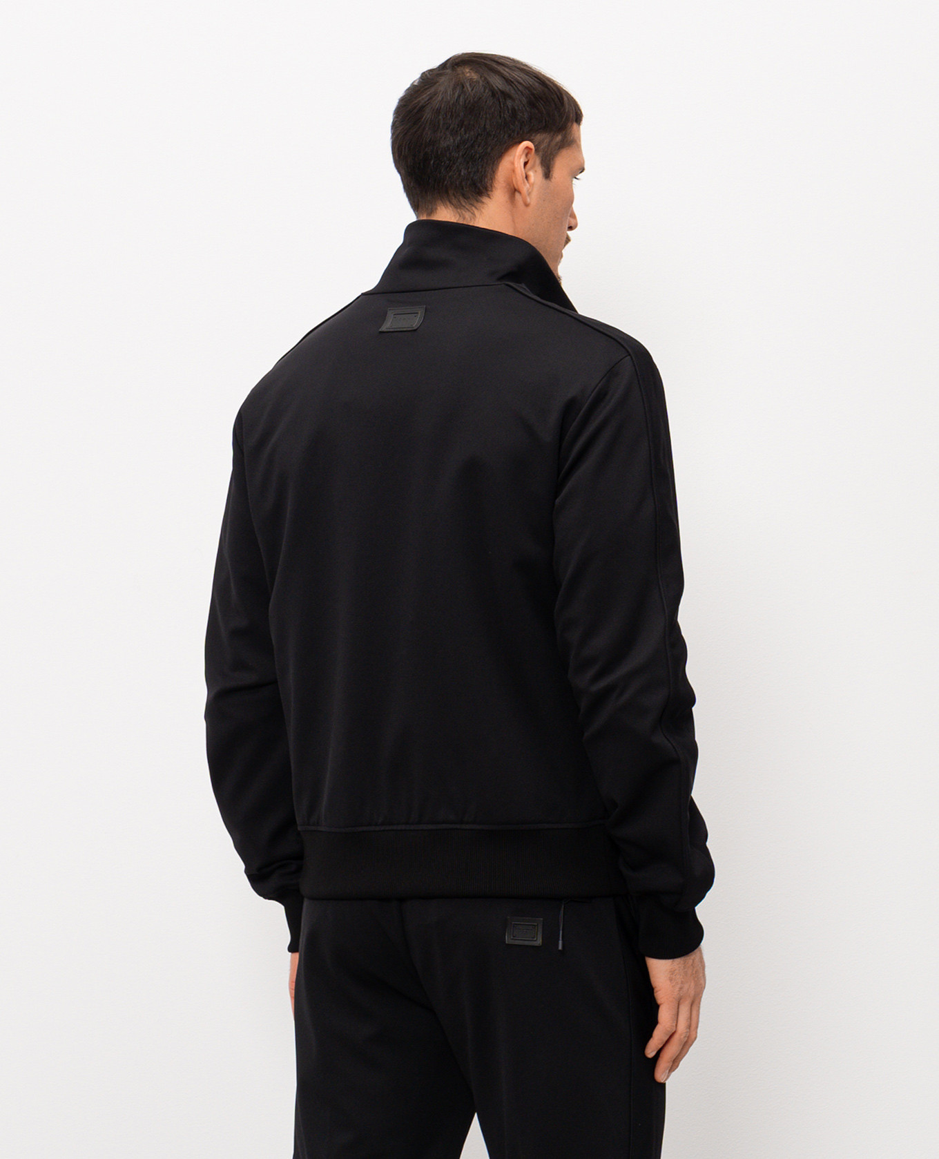 Black sports jacket with logo patch Dolce&Gabbana 4