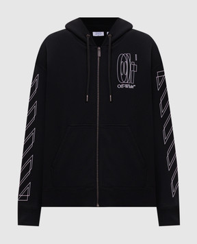 Off-White Double Arrow black sports jacket 44MBE015S26F002