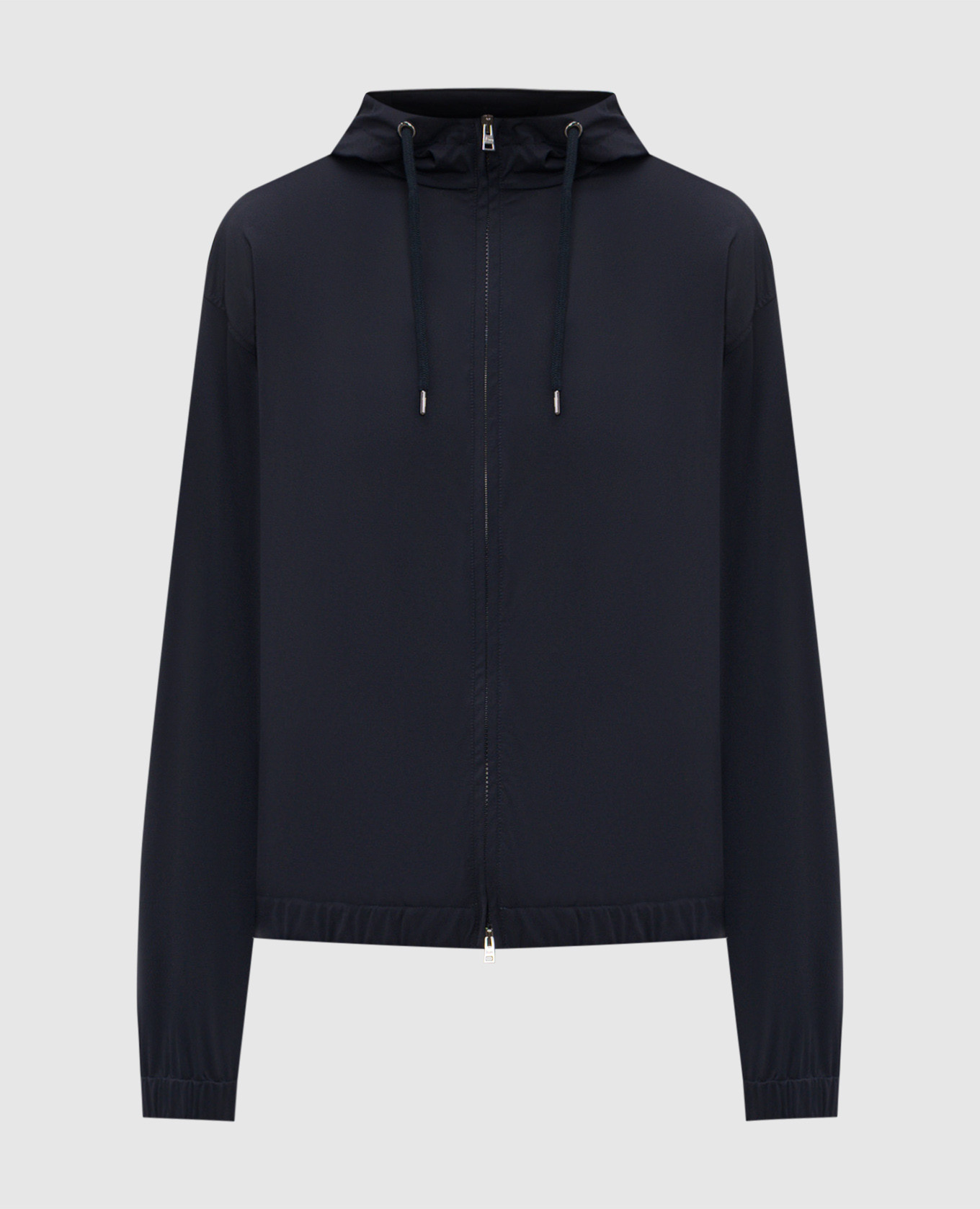 Blue sports jacket with logo Herno
