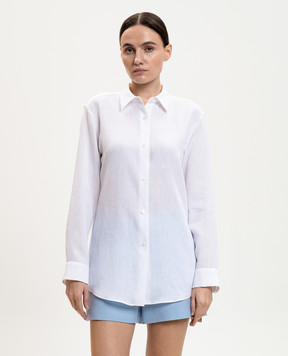 Gabriela Hearst Reyes white linen shirt 3261121LA003