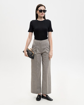 Loulou de Saison AVALYN black ribbed T-shirt AVALYNLDS
