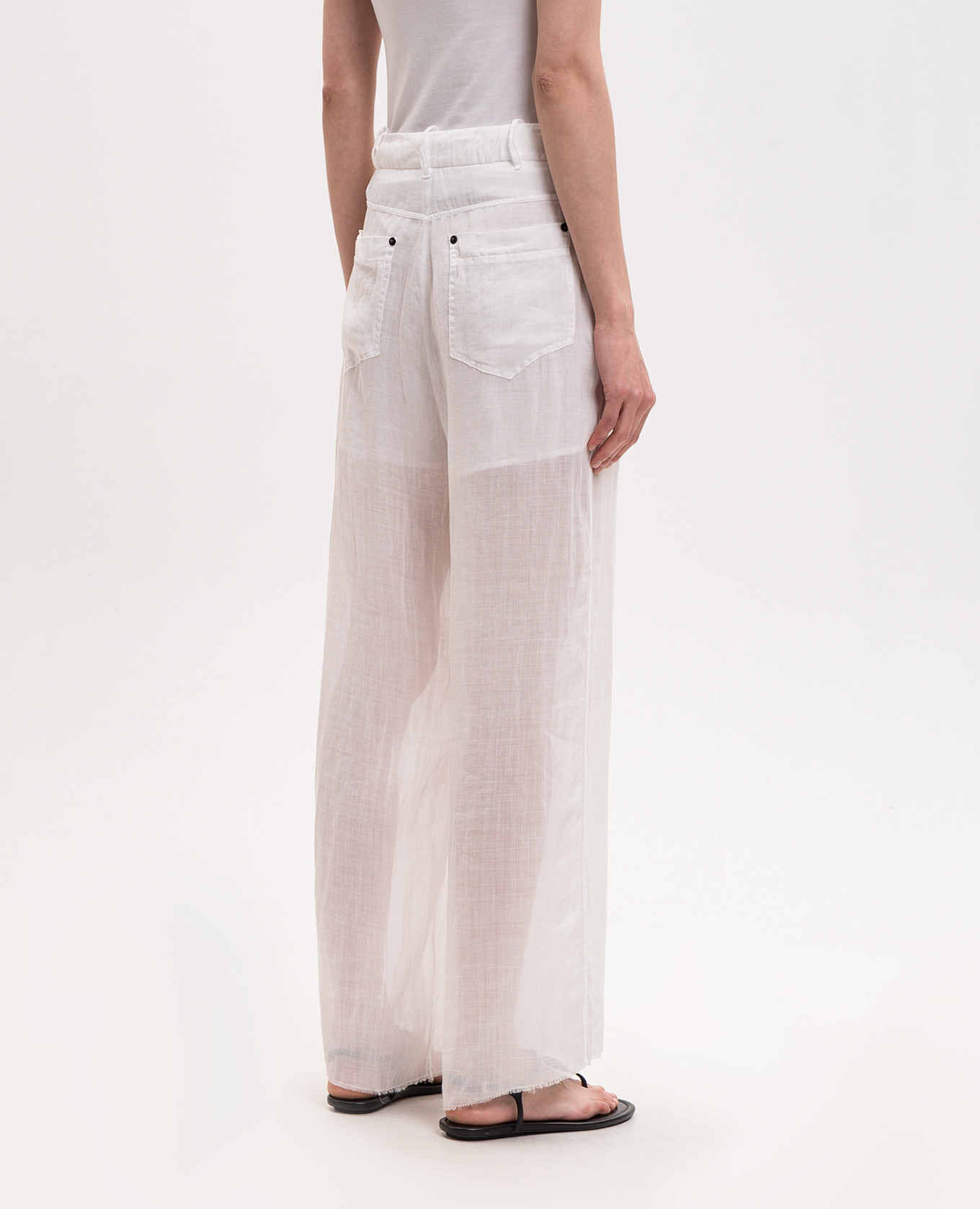 White framed pants Masnada 4