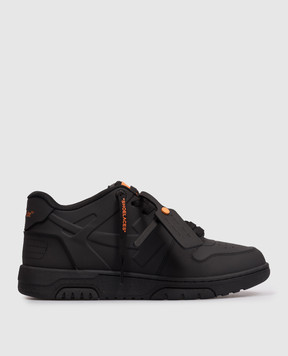 Off-White Out Of Office Molded Black Sneakers OMIA189S26MAT001