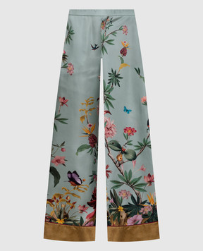 La DoubleJ Green silk pajama pants TRO0116SIL001ZOF04