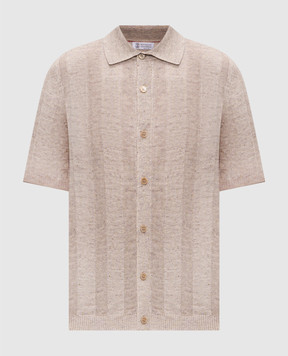 Brunello Cucinelli Beige linen shirt M2L707805