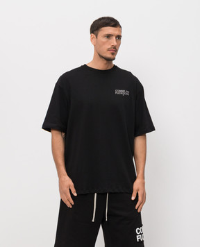 Comme des Fuckdown Black T-shirt with print FMS6CFABM01998