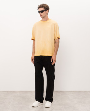 Off-White Beige cargo pants with logo print 44MCF04PF26F001