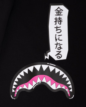 Sprayground Shark in Japan children's black sweatpants SPY1552GBLK