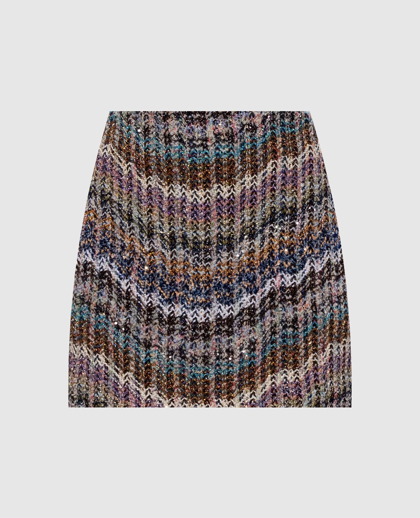 Tweed skirt with lurex wool