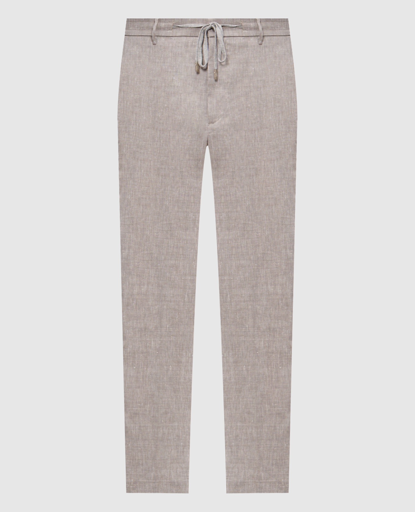 Gray linen and wool pants