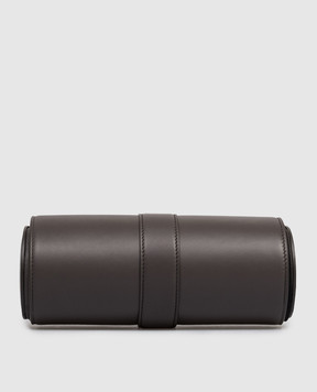 Brunello Cucinelli Brown leather watch case MWZNBU161