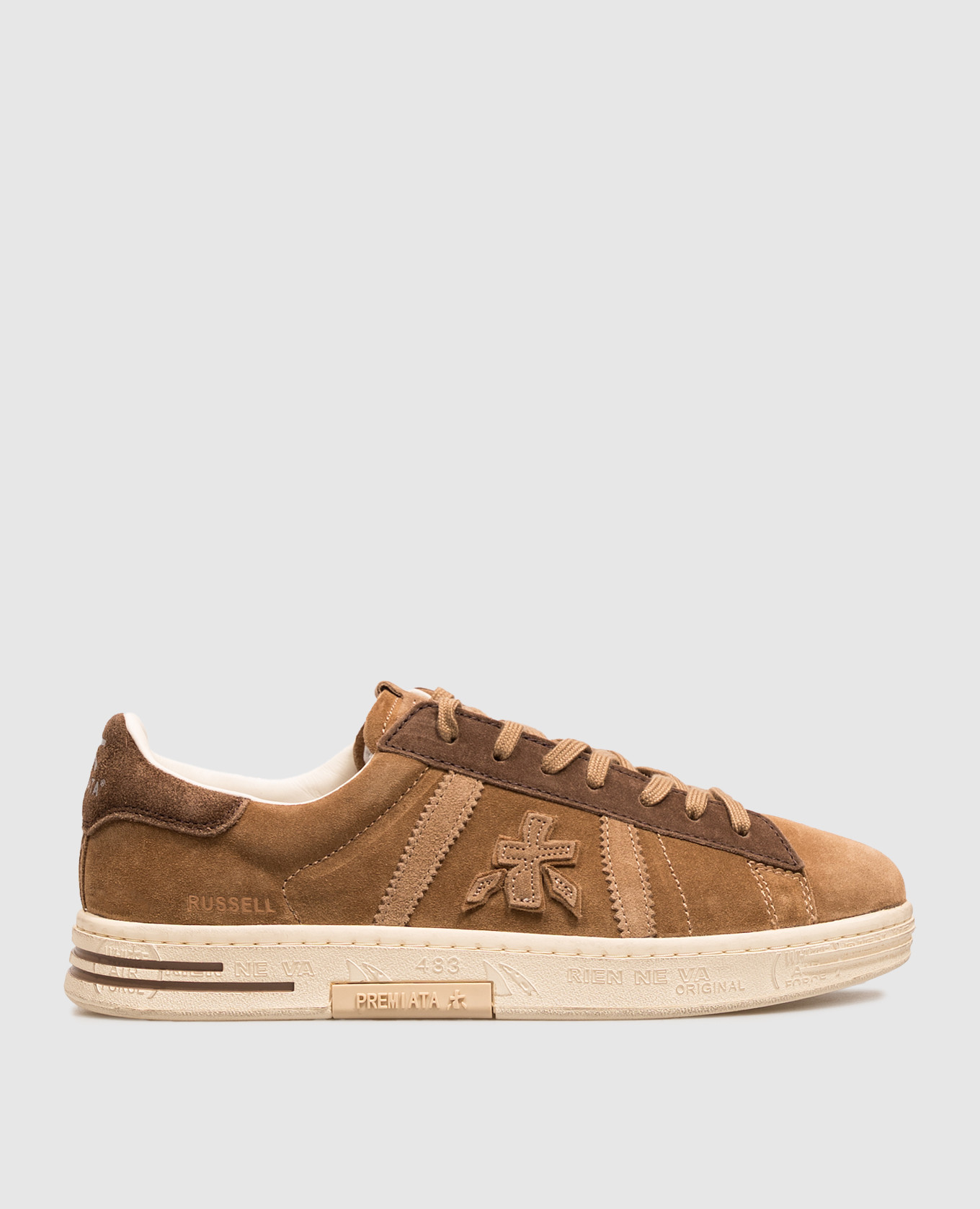Brown suede sneakers RUSSELL