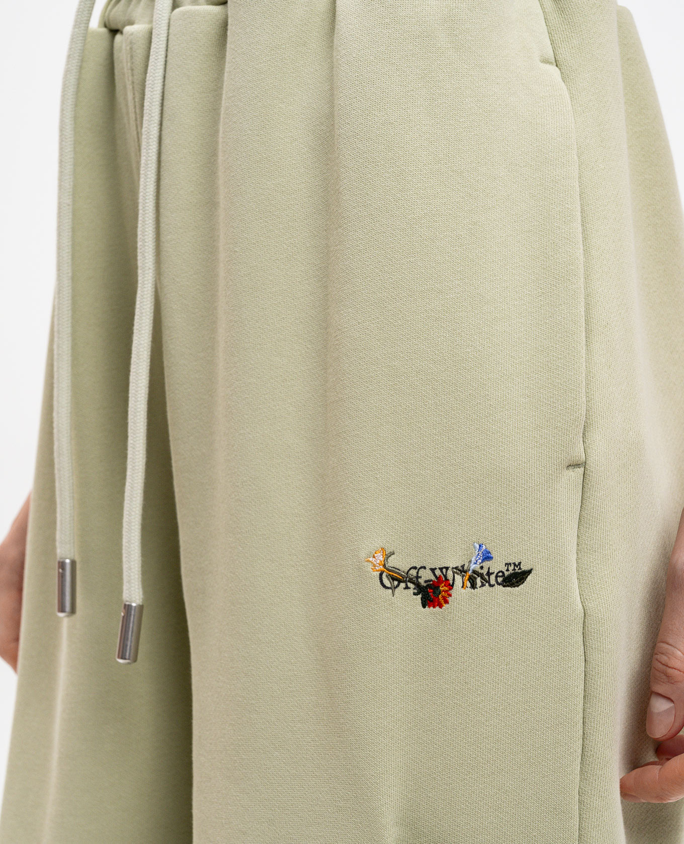 Green sweatpants with logo Off-White 5