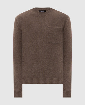 Stefano Ricci Brown cashmere sweater K404010G0TF26468