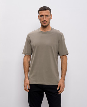 Brunello Cucinelli Khaki straight-cut T-shirt M0B131308
