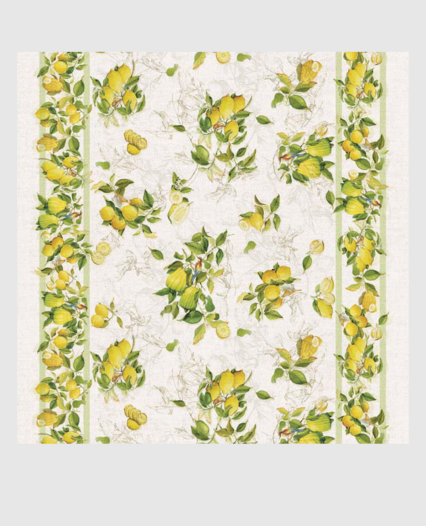 

LIMONCELLO linen tablecloth TESSITURA TOSCANA TELERIE, White