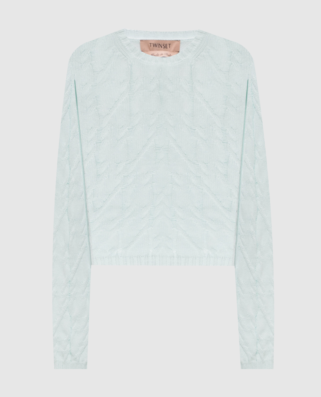 Green jumper with a pattern Twinset