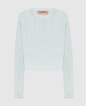 Twinset Green jumper with a pattern 261TP3491
