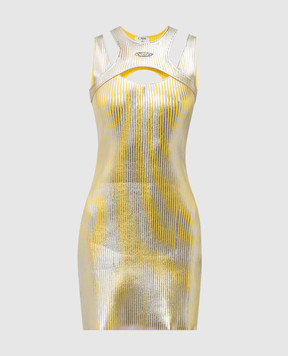 Casablanca Yellow mini dress WSS26KW126901