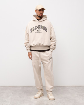 Dolce&Gabbana Beige hoodie with logo print G9BJGTG7PLO
