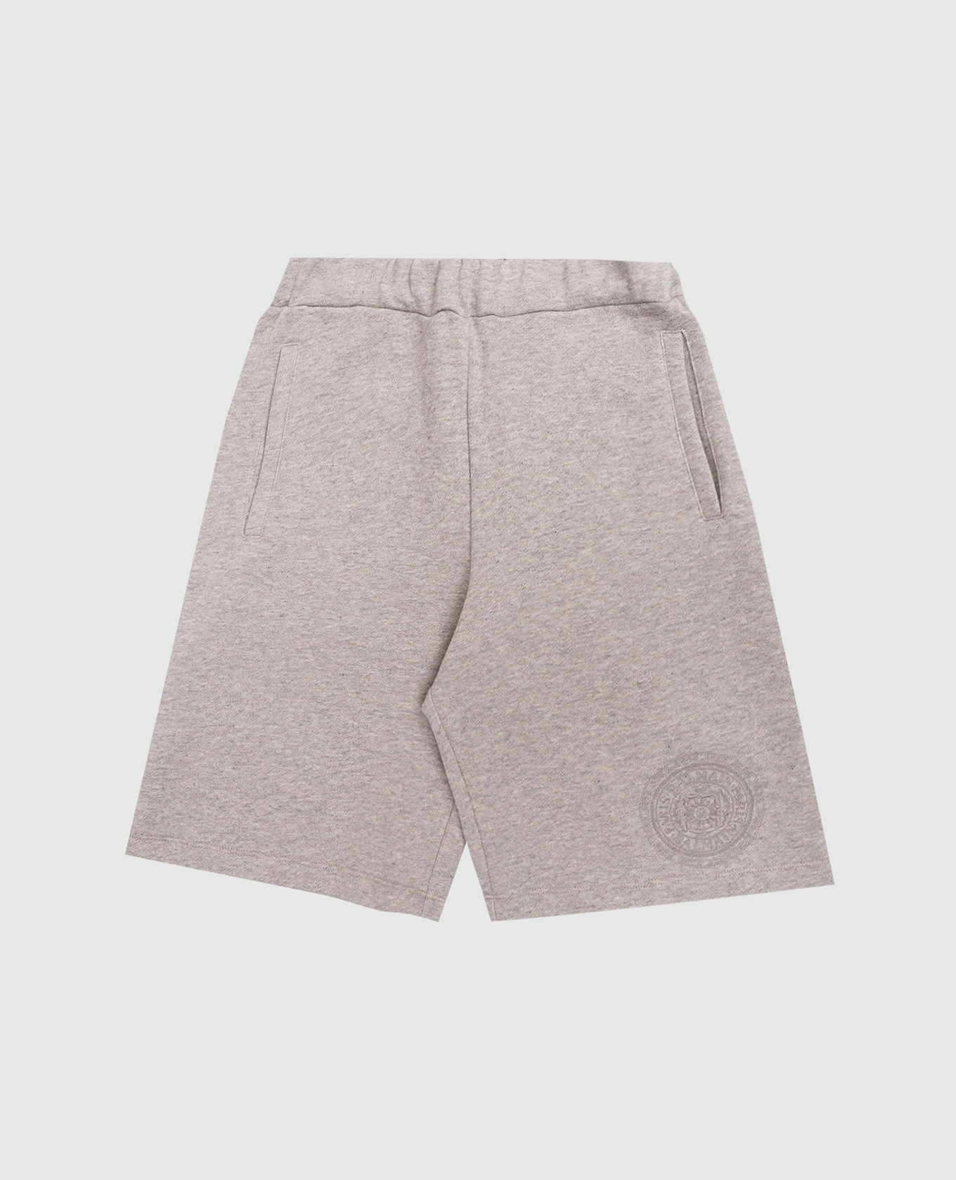 

Children's gray shorts with embroidery Balmain, Grey
