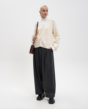 3.1 Phillip Lim White wool cardigan F25170501KCM