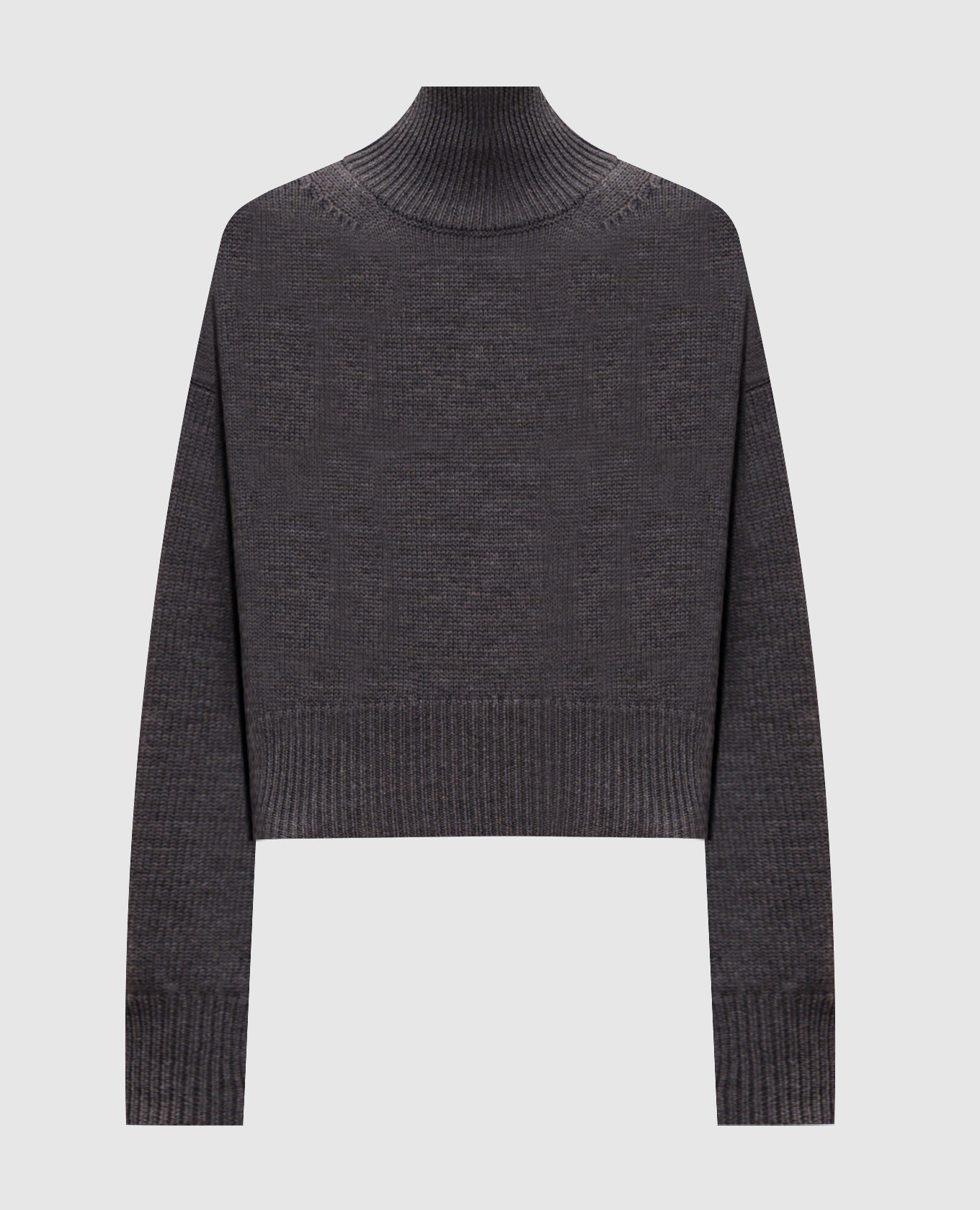 Dolcevita gray wool sweater