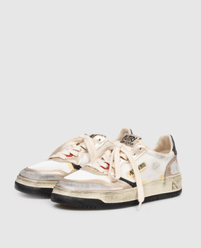 AUTRY White combination sneakers MEDALIST Super Vintage A1UNAVLWMS09