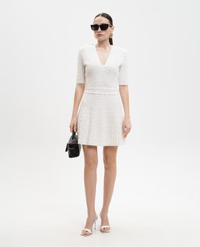 Balmain Ivory tweed dress GF0R7485KJ89