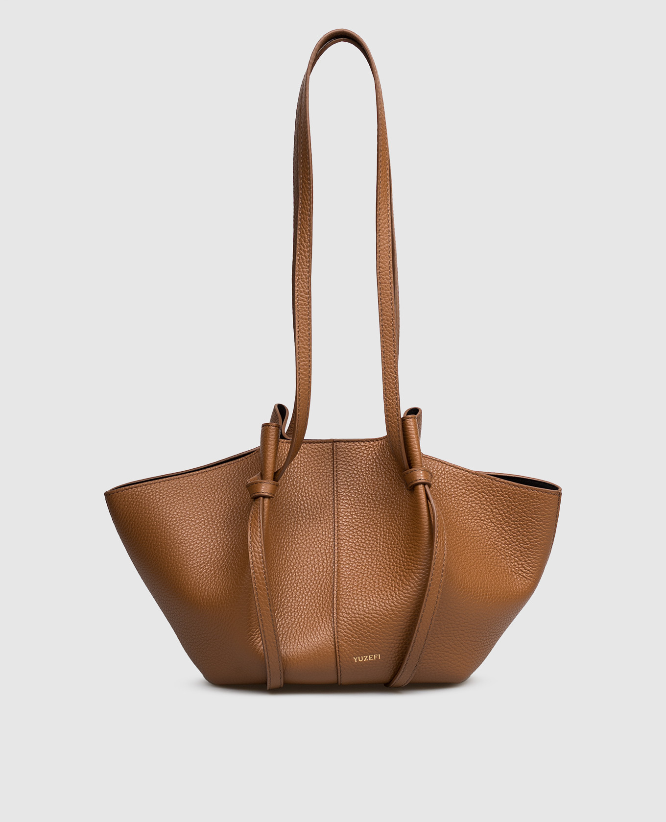 Mochi brown leather tote bag