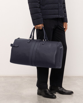 Serapian Blue leather travel bag Stepan SRSTSMTR739850AC23