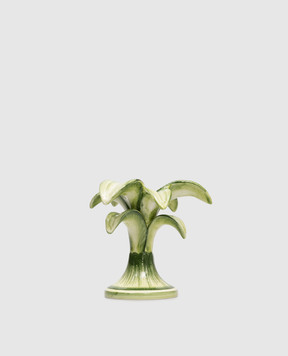 Les Ottomans Decorative ceramic candle holder in the shape of a palm tree MAR06