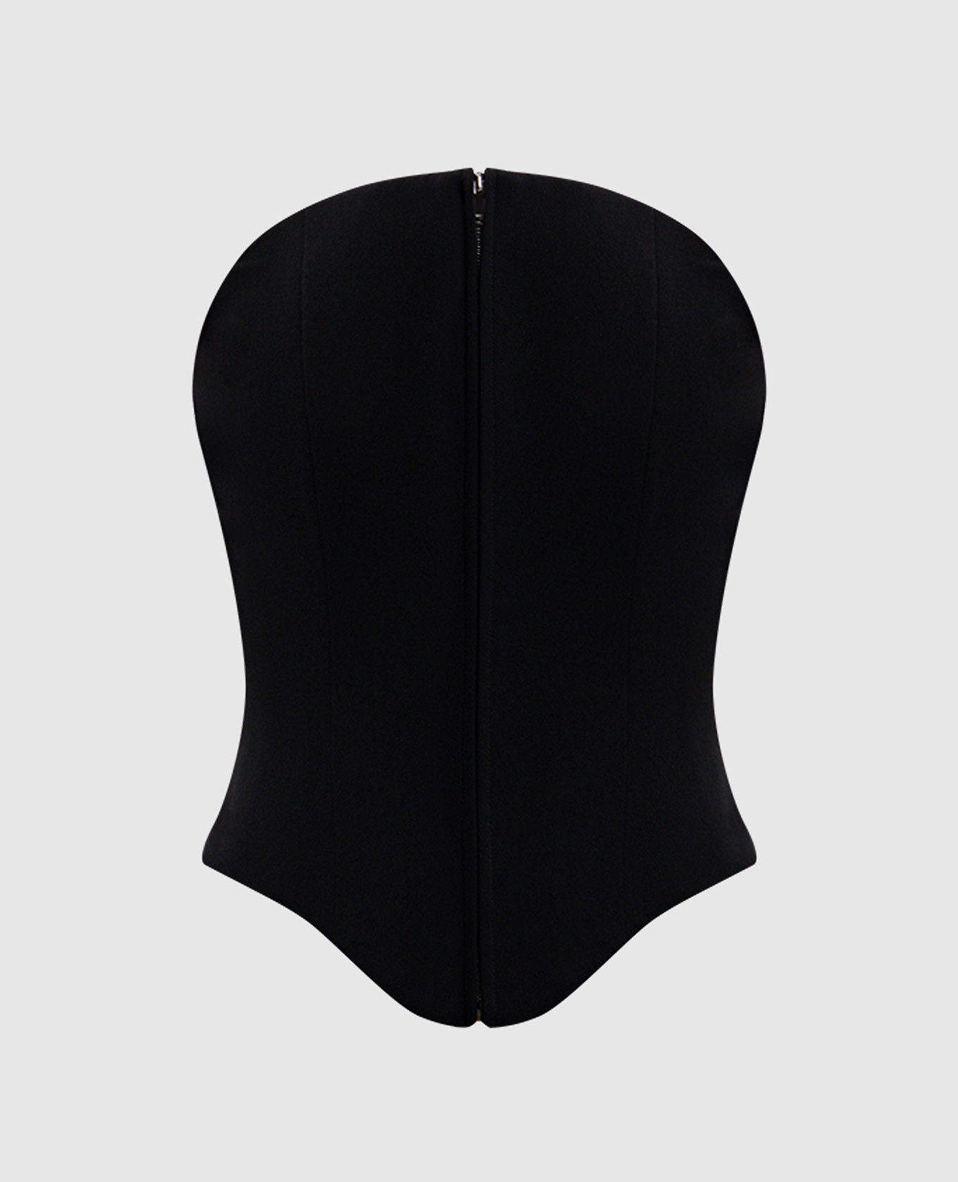

Black wool corset top Alexander McQueen