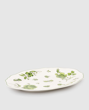 Geminiano Cozzi 1765 White oval porcelain dish Rosa Rosae SKBBU20429019