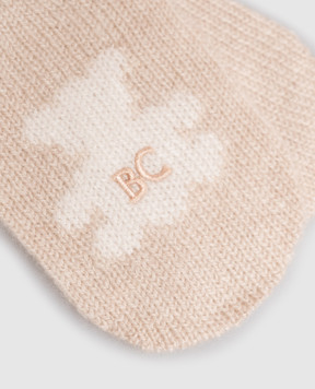 Brunello Cucinelli Children's beige cashmere hat, gloves and socks set BBMSETNB02
