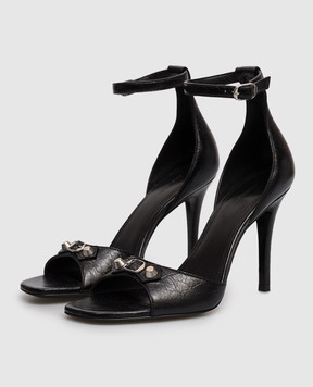 Balenciaga City Uptown black leather sandals 854007WAD4Y