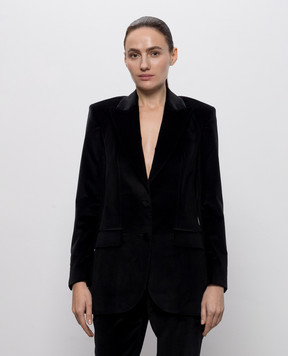 Jacob Lee Black velvet jacket WWB0045AW26VB