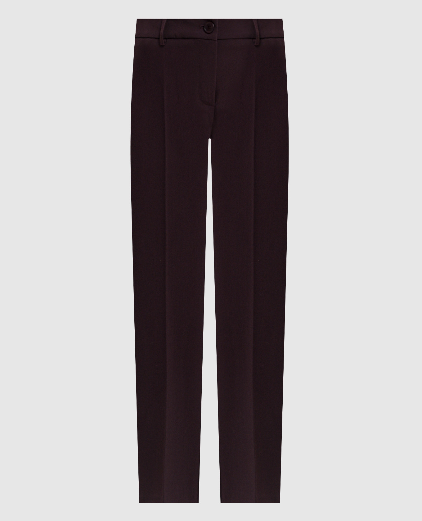 Burgundy pants with textured logo
