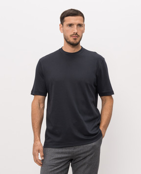 Canali Blue straight-cut T-shirt MJ02451T0965