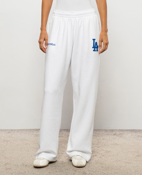 Sporty & Rich LA Serif white sweatpants PA071714669WH01