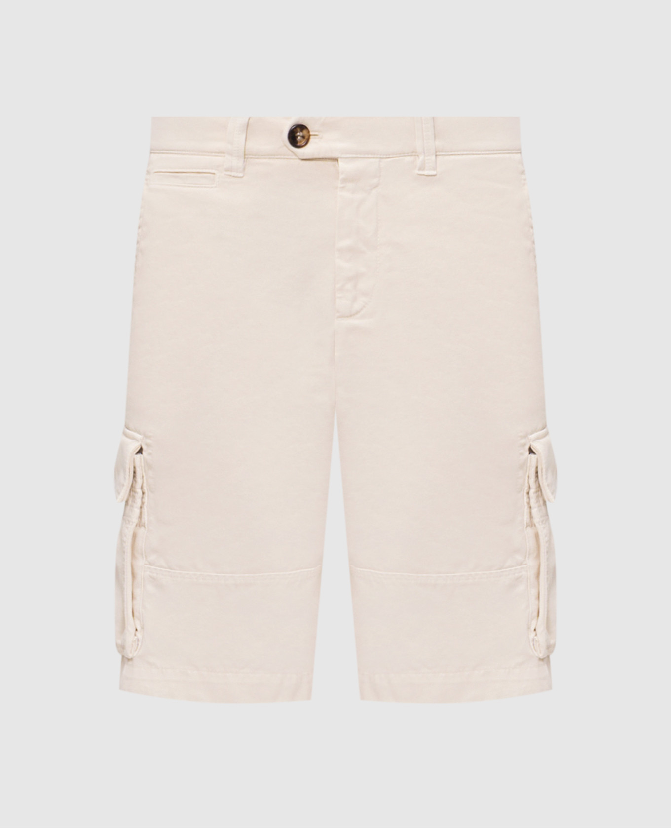 Beige cargo shorts